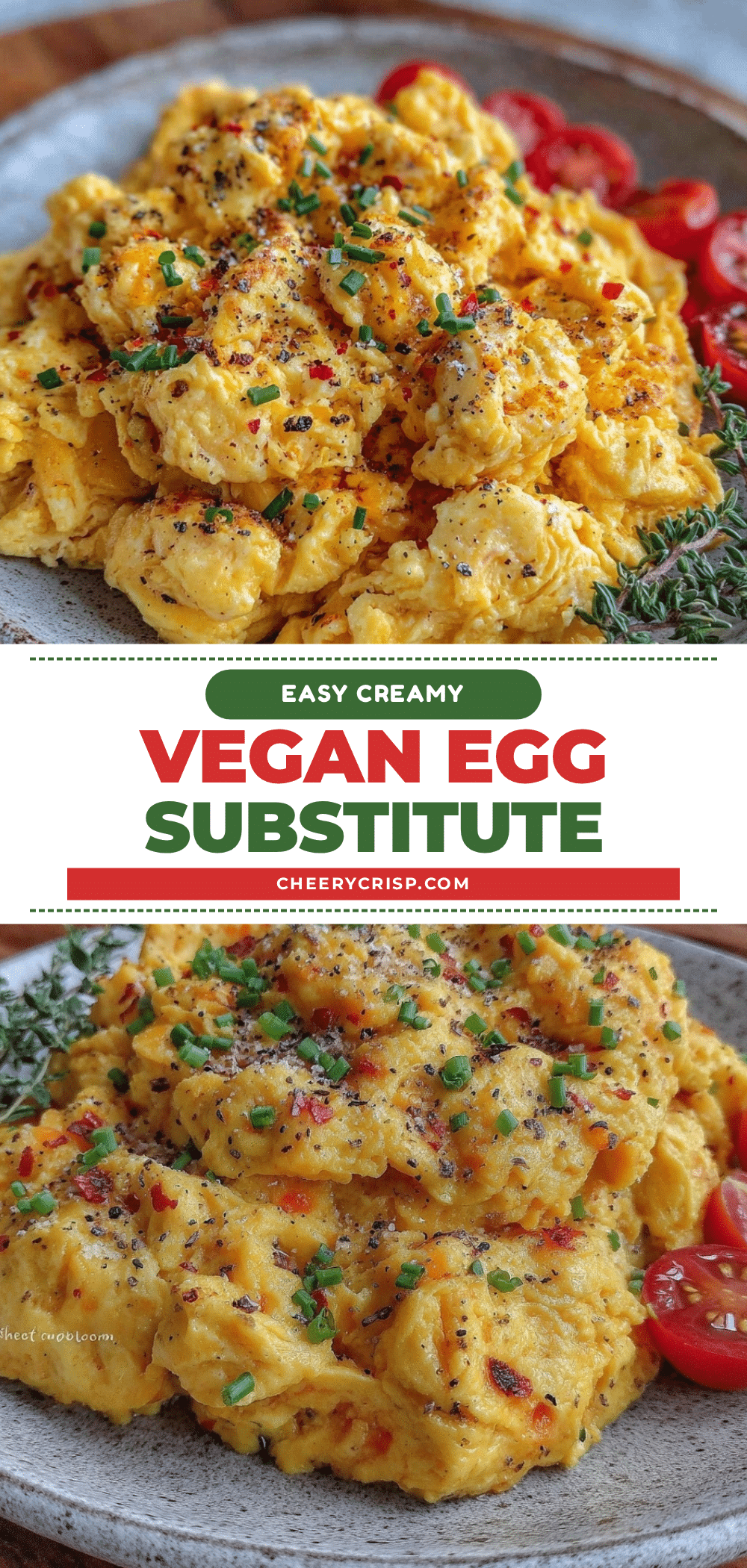 easy creamy vegan egg substitute recipe