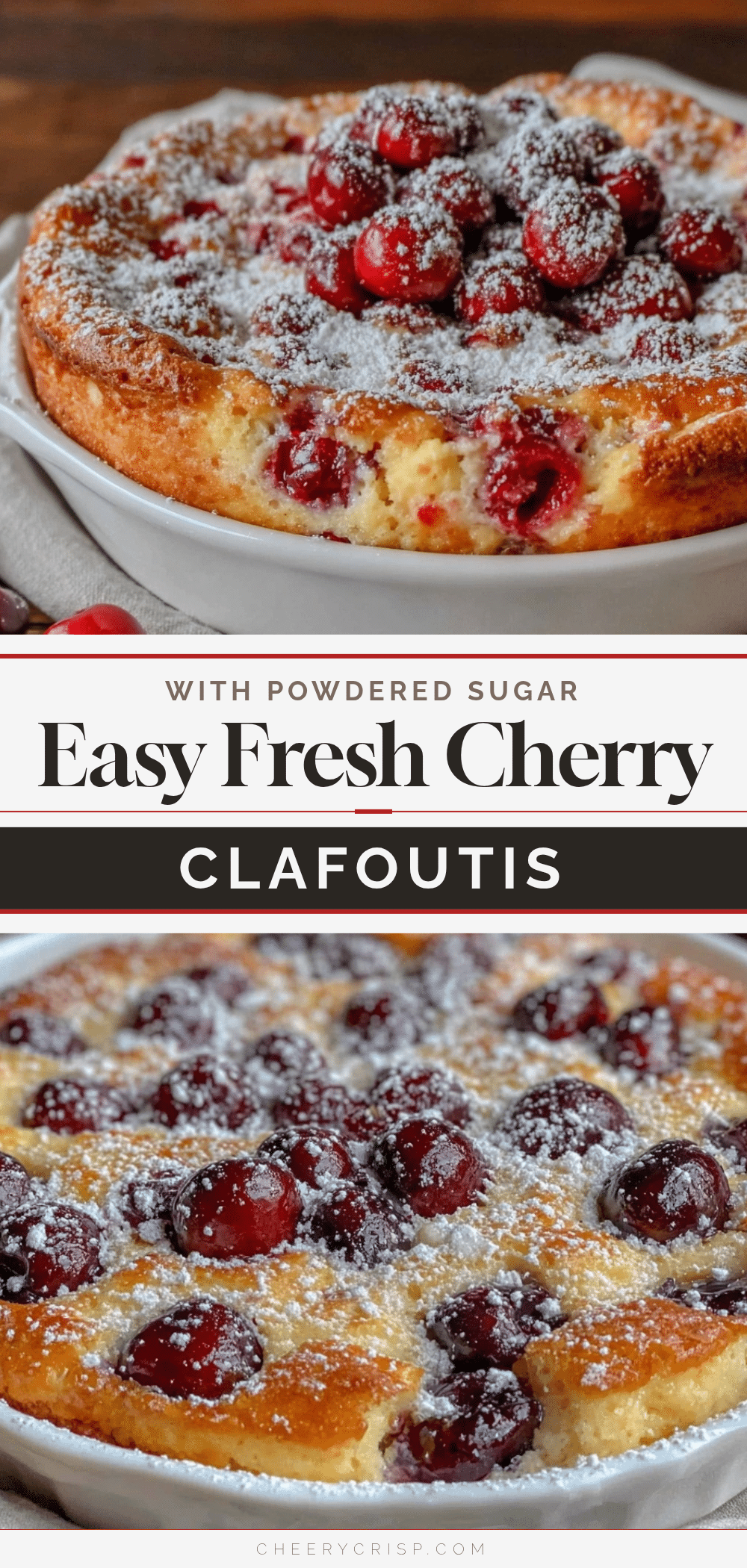 easy fresh cherry clafoutis recipe