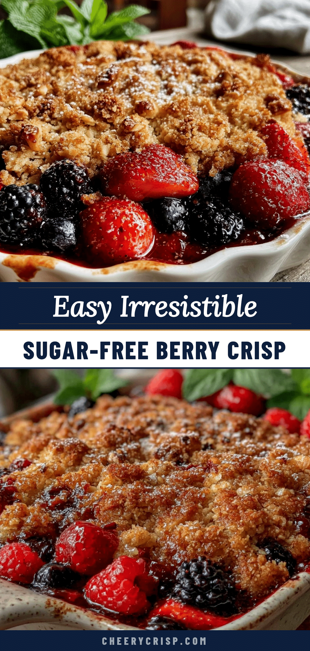 easy sugar-free berry crisp recipe
