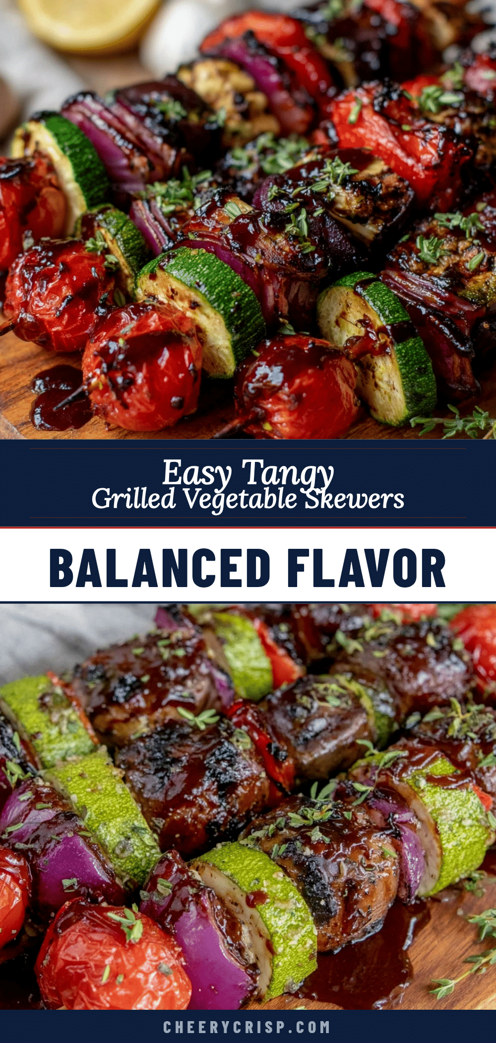 easy tangy grilled vegetable skewers recipe