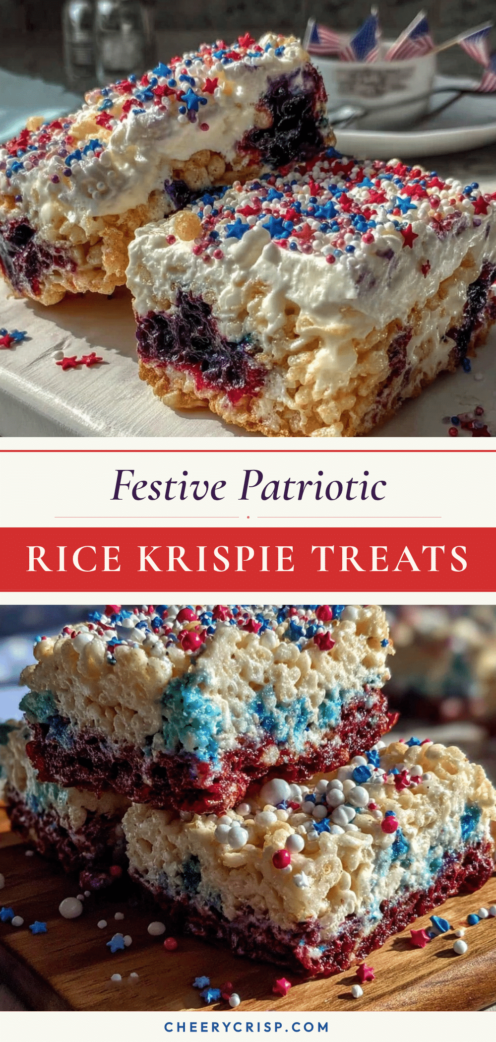 festive patriotic rice krispie treats recipe