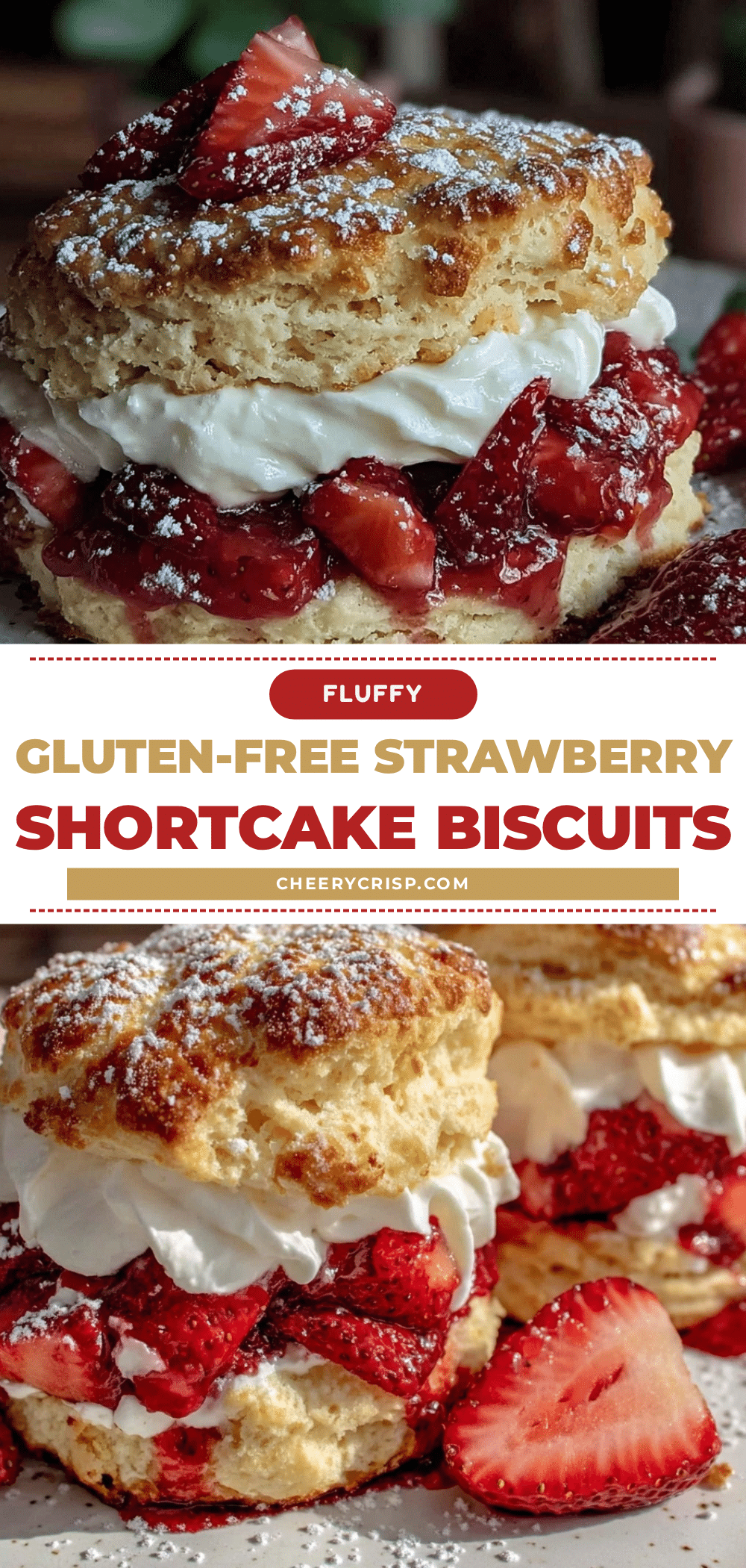 fluffy gluten-free strawberry shortcake biscuits recipe