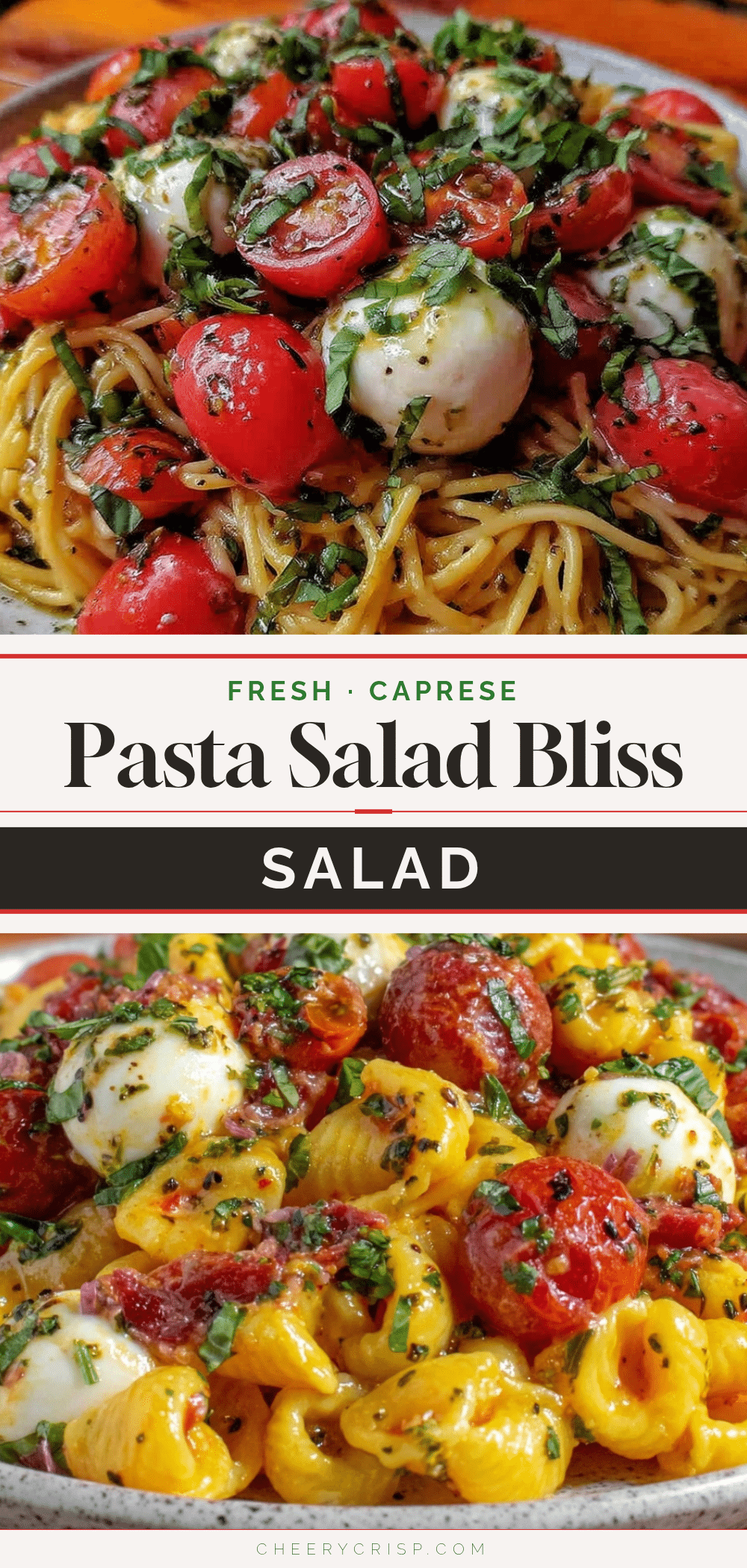 Fresh Caprese Pasta Salad recipe