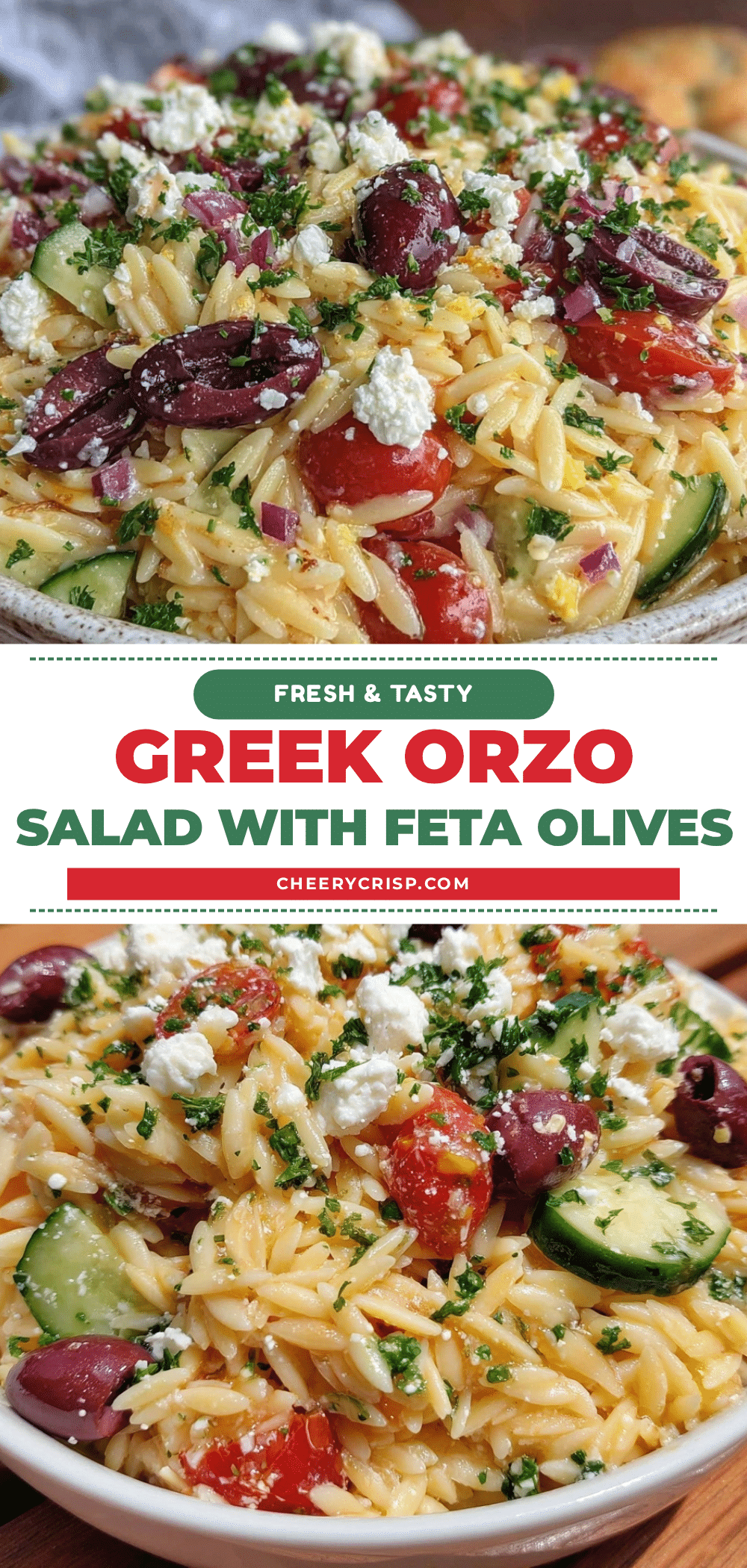 fresh greek orzo salad recipe