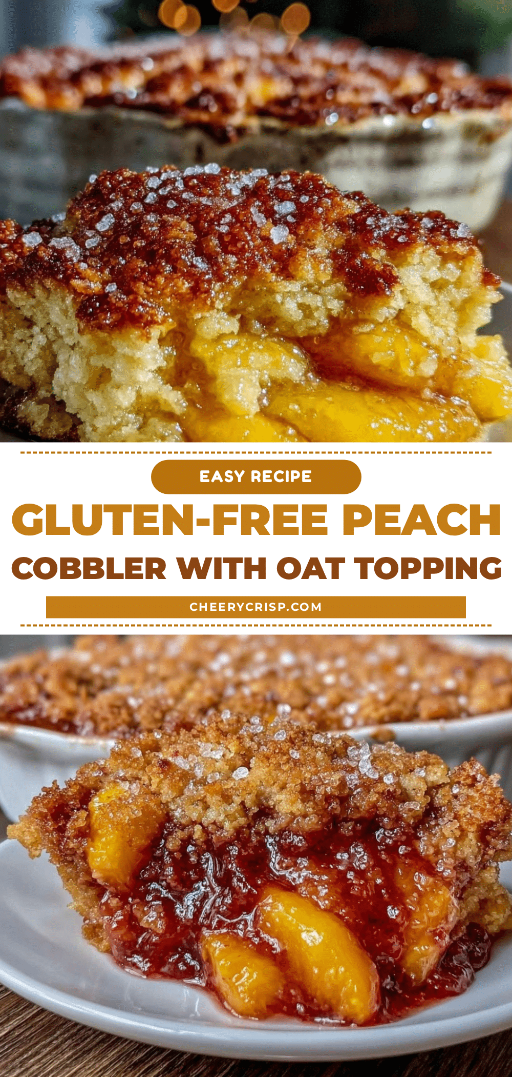 gluten-free peach cobbler recipe