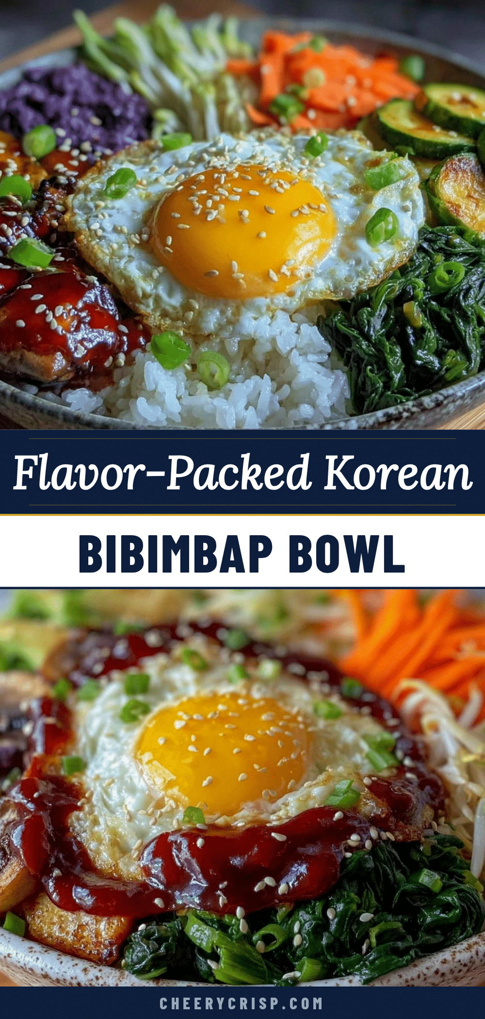 Korean bibimbap bowl recipe