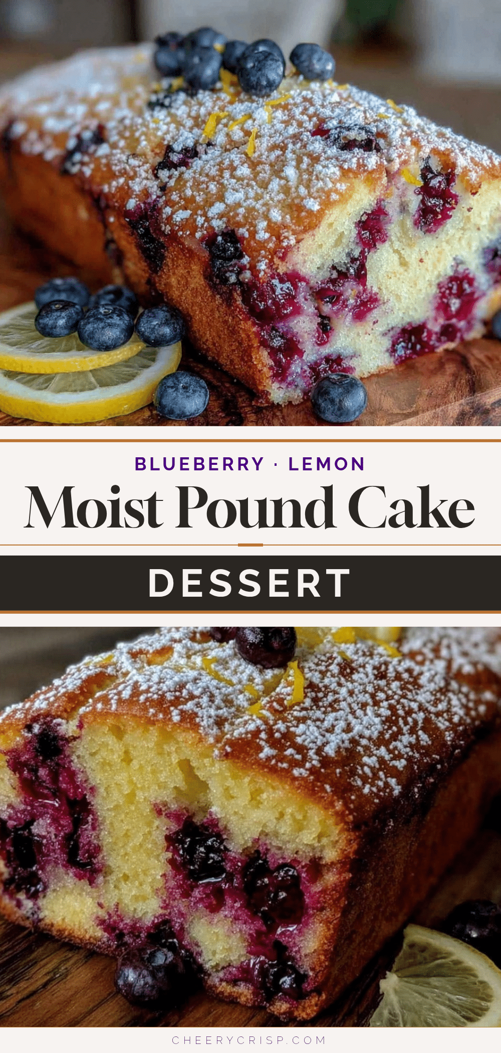 moist blueberry lemon pound cake loaf recipe