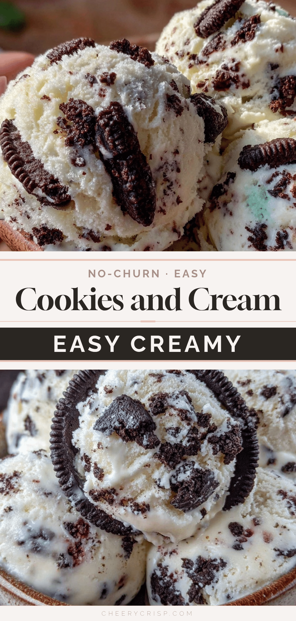 no-churn cookies and cream ice cream recipe