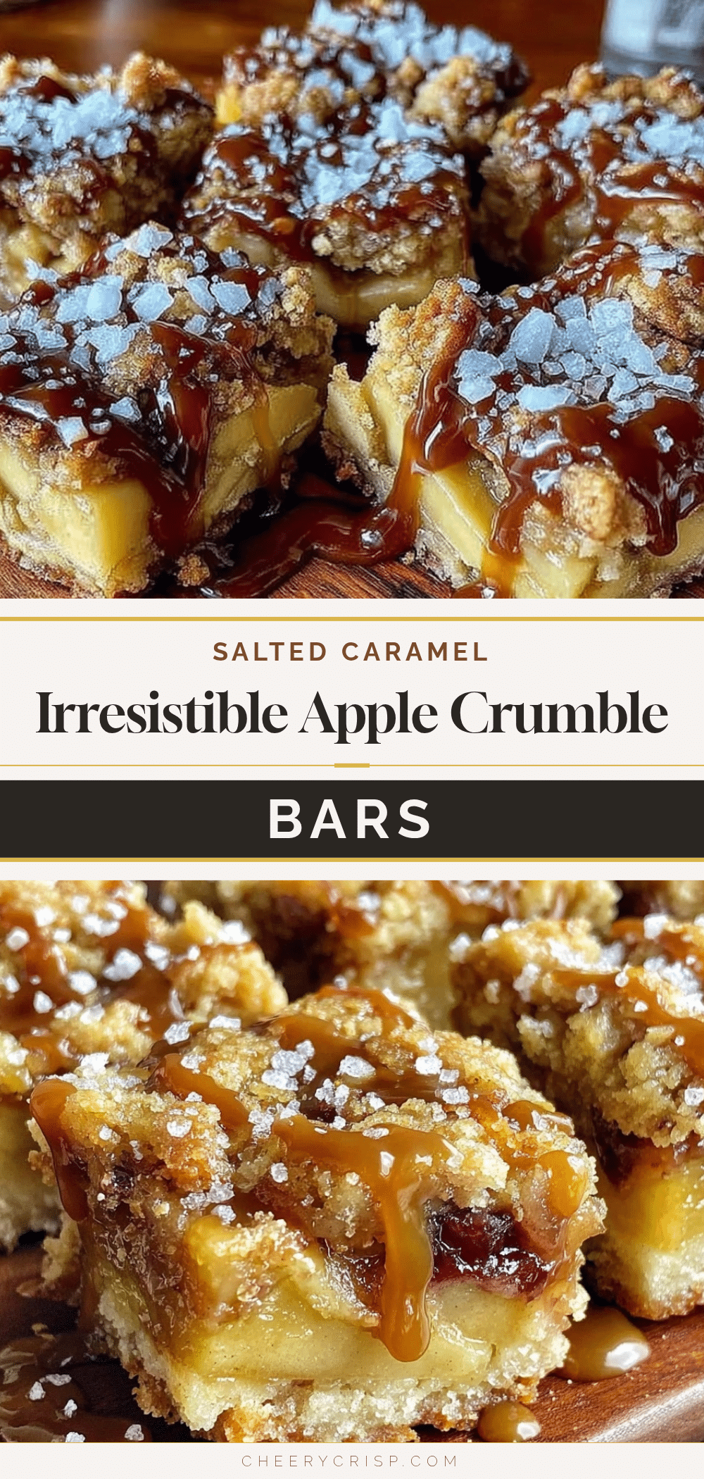 salted caramel apple crumble bars recipe