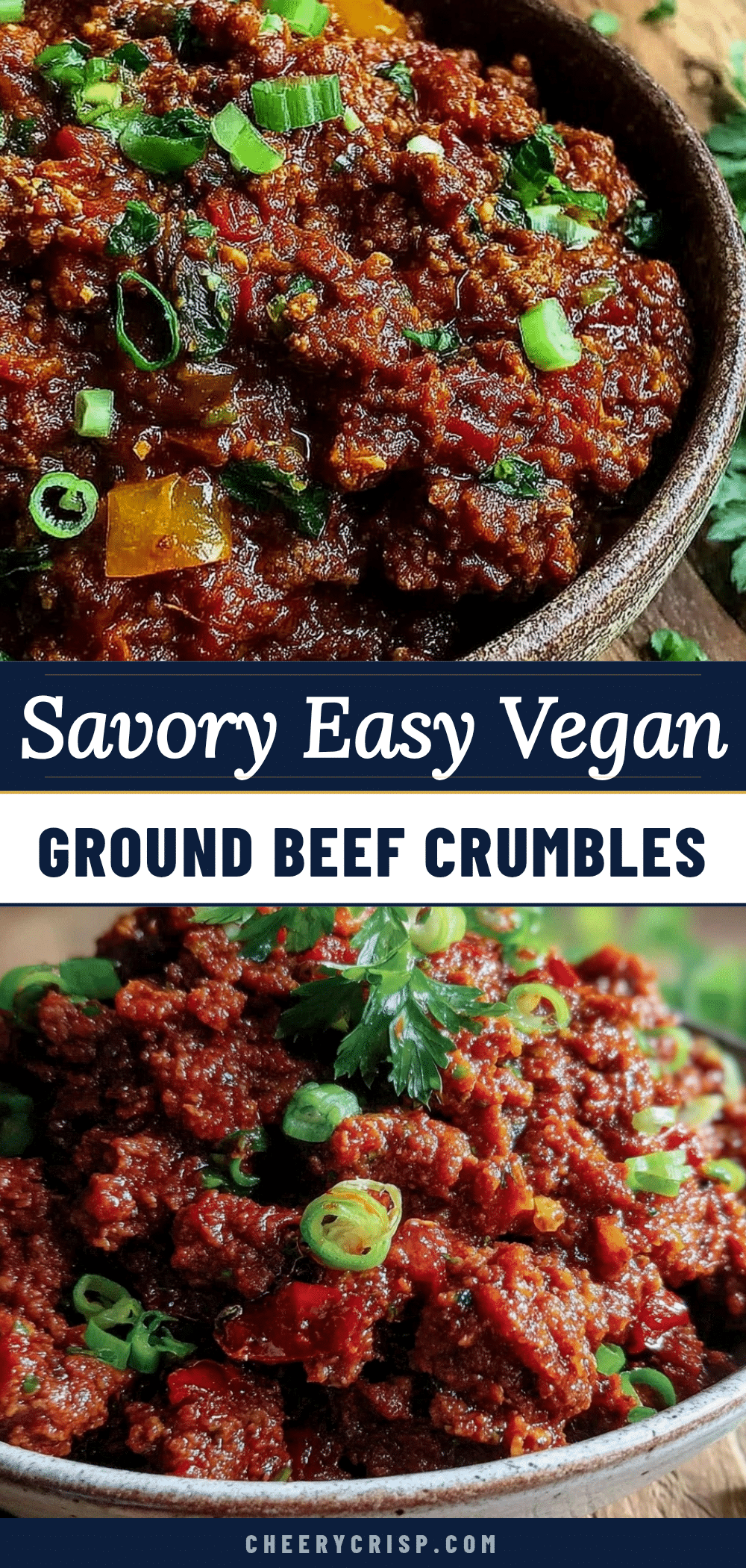 savory vegan ground beef crumbles recipe
