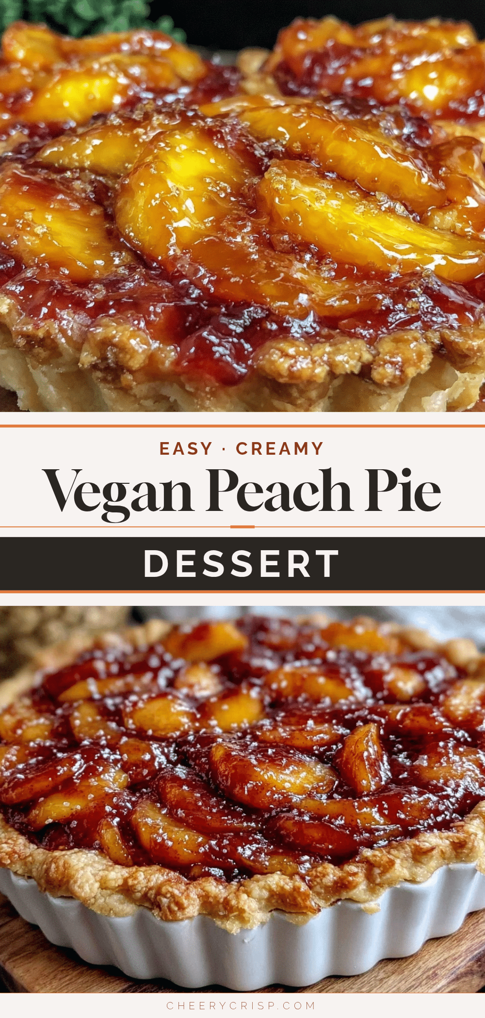 vegan peach pie recipe
