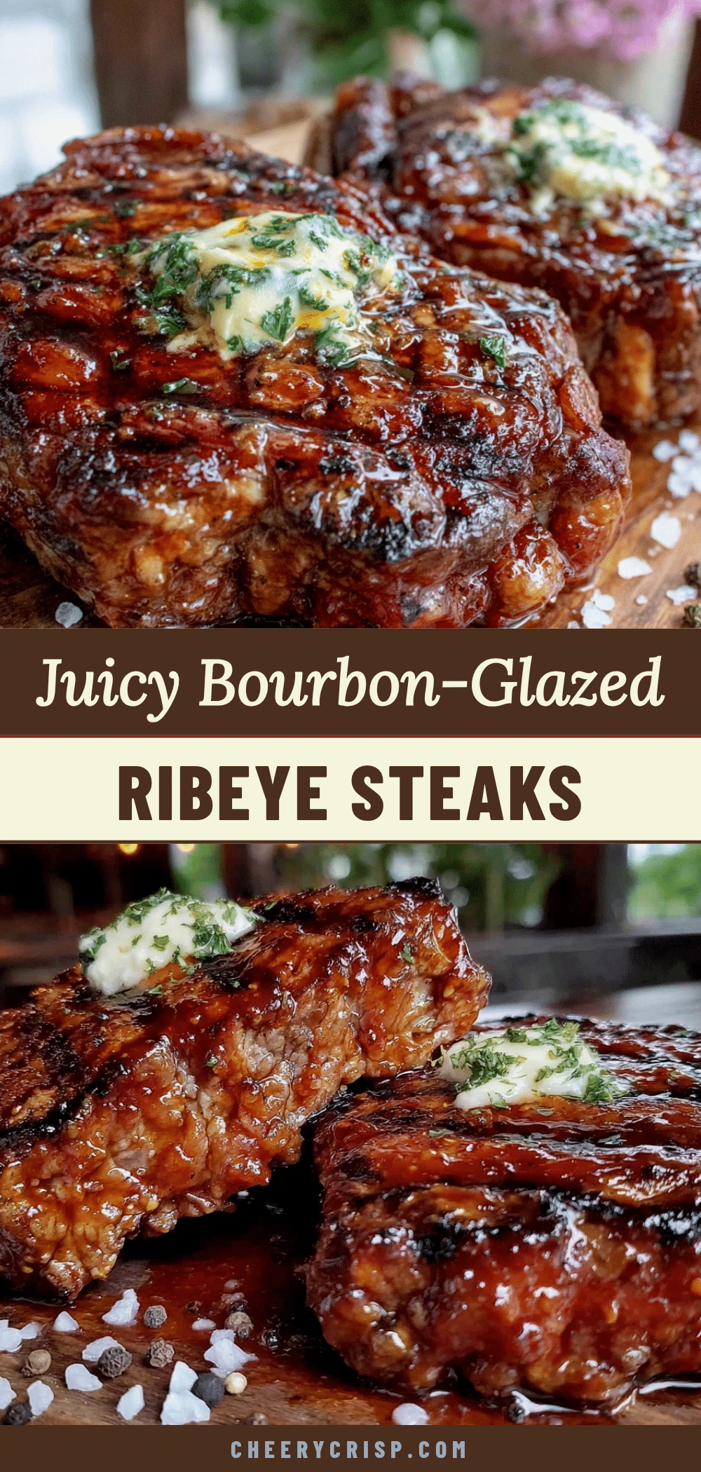 bourbon-glazed grilled ribeye steaks recipe