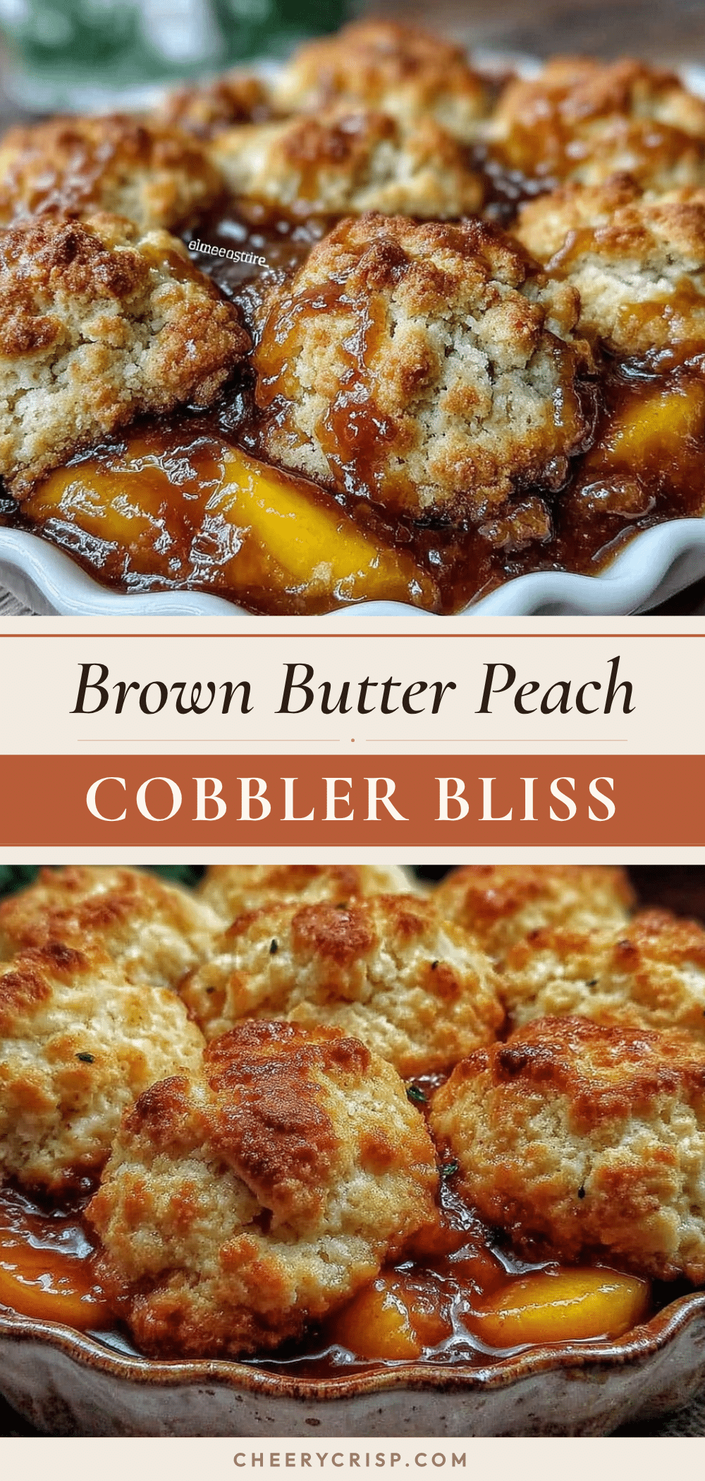 brown butter fresh peach cobbler recipe