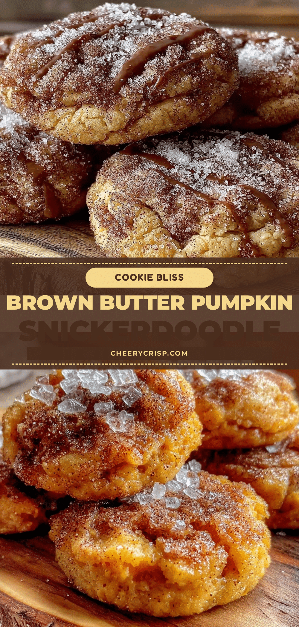 brown butter pumpkin snickerdoodle cookies recipe