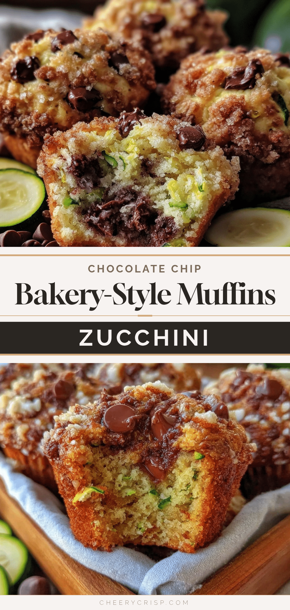 chocolate chip zucchini muffins recipe