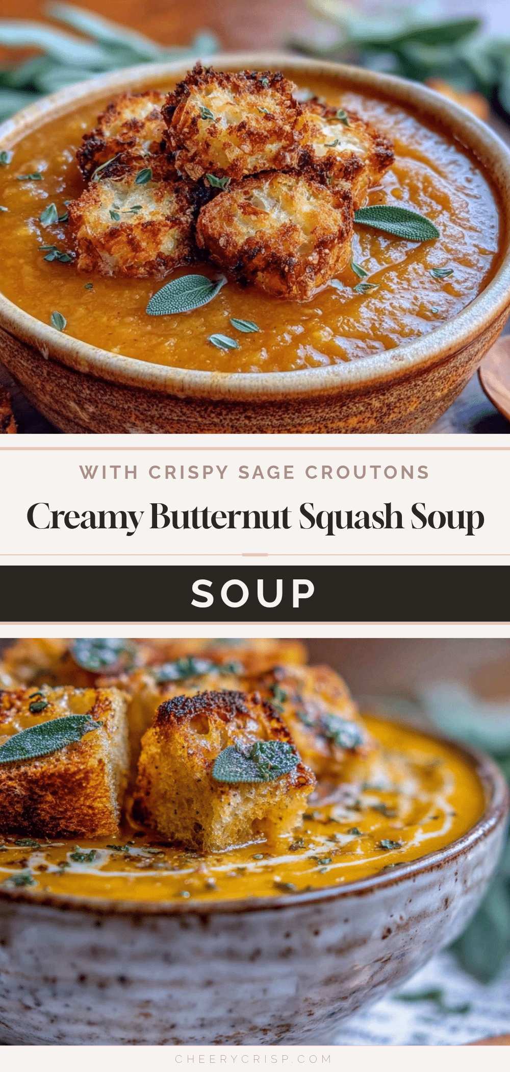 creamy butternut squash soup recipe