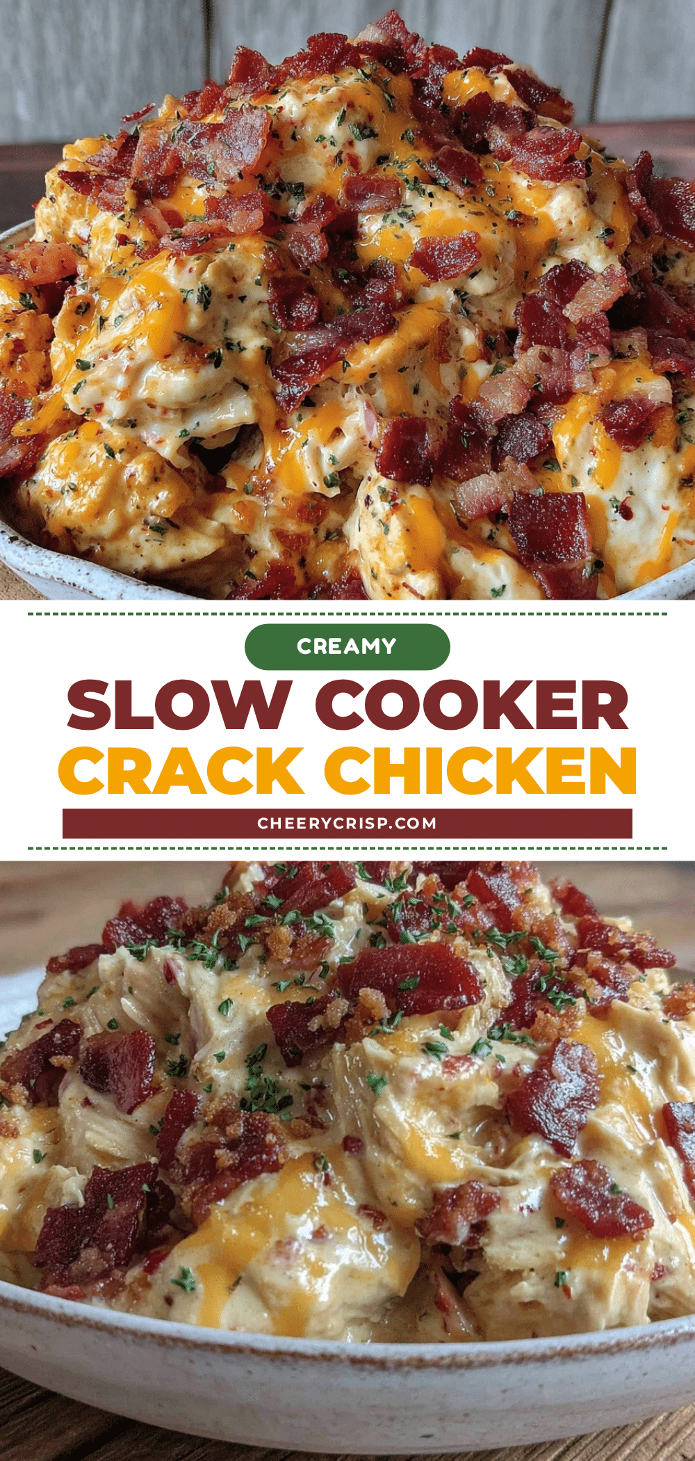 creamy slow cooker crack chicken recipe