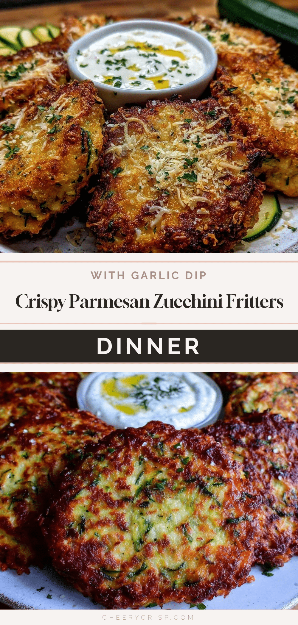 crispy parmesan zucchini fritters recipe