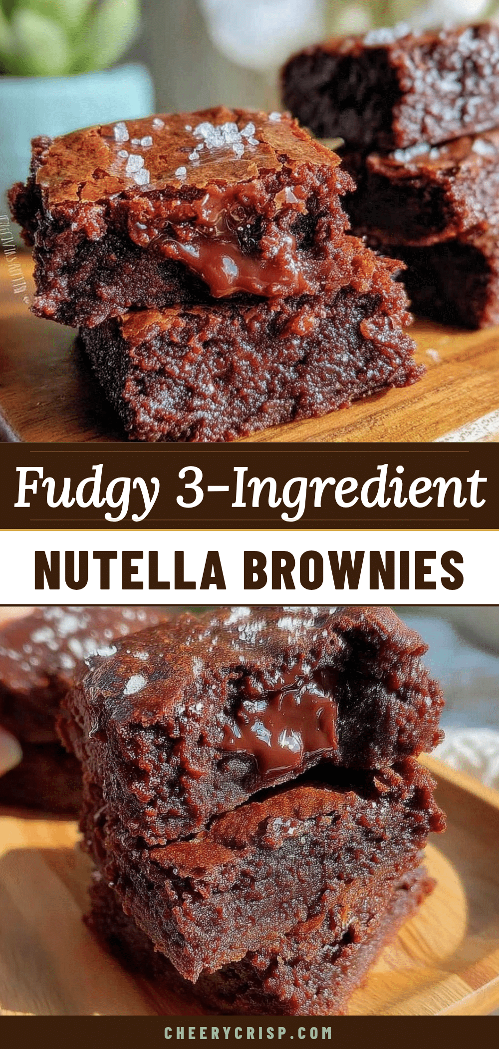 easy 3-ingredient nutella brownies recipe