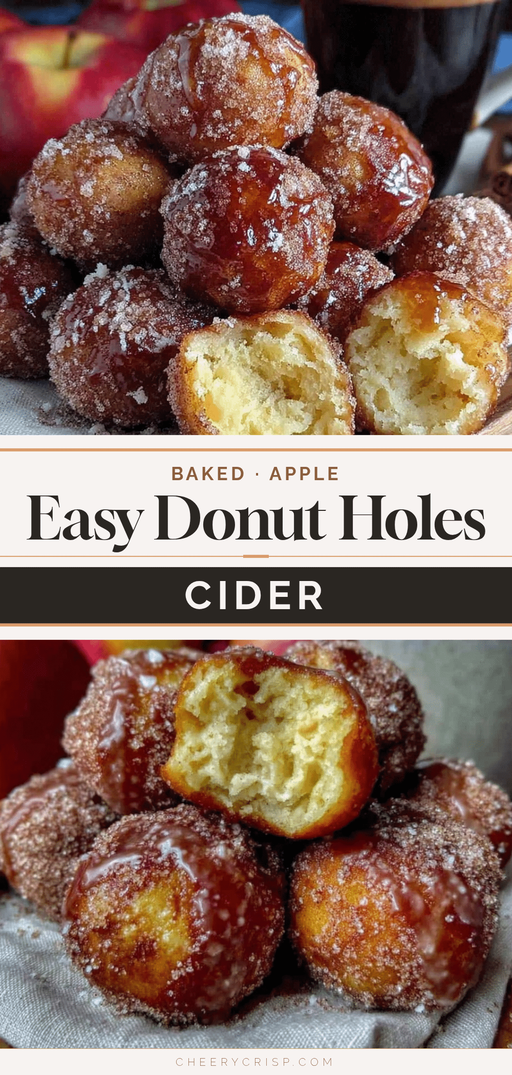 easy baked apple cider donut holes recipe
