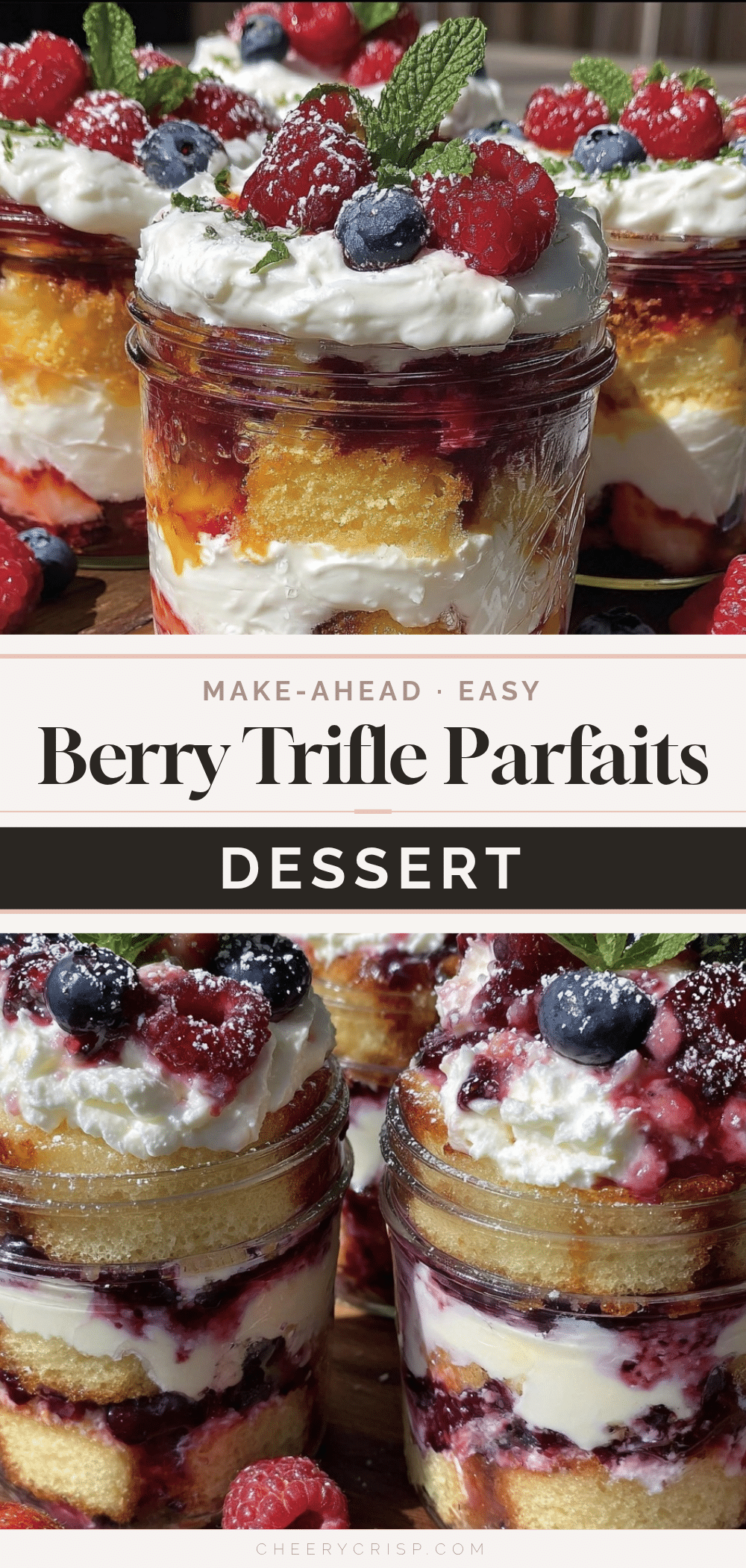 easy berry trifle parfaits recipe