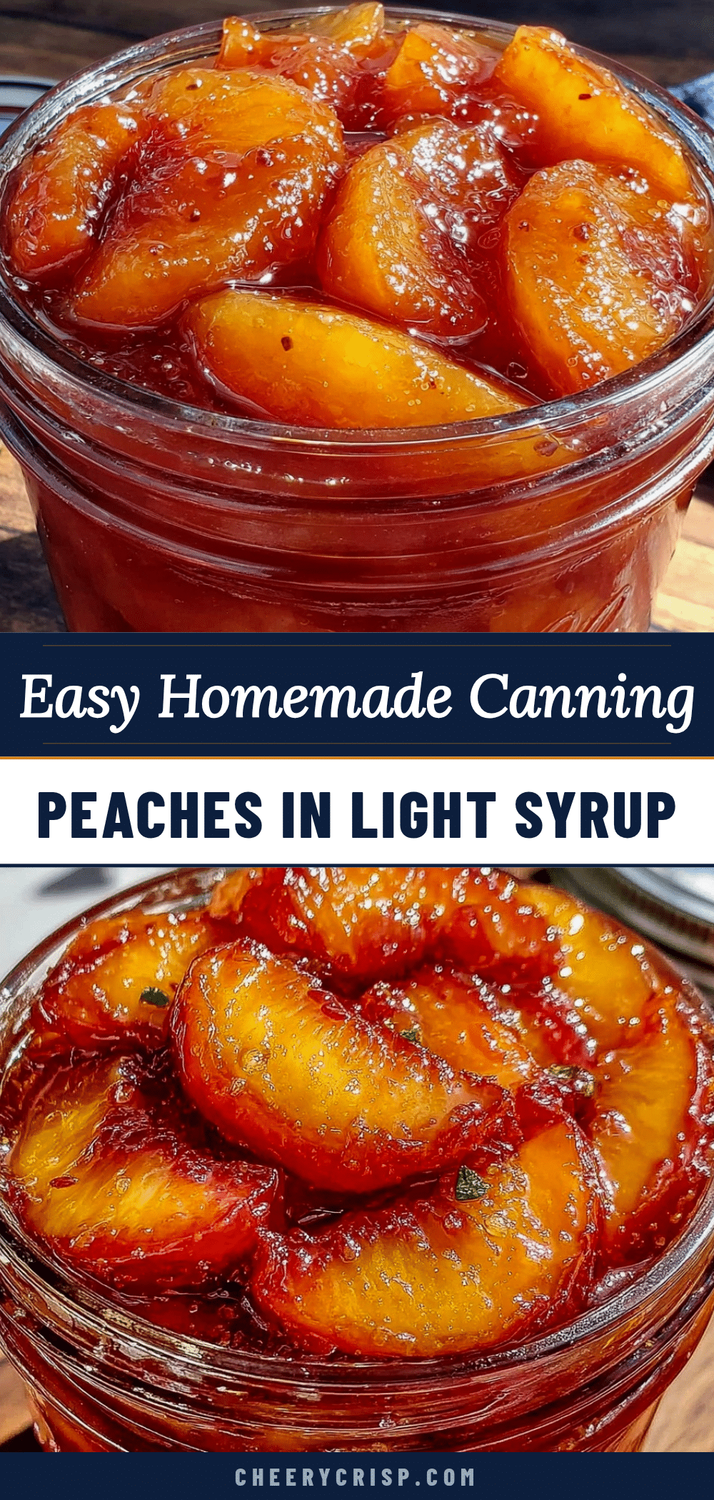 easy canning peaches in light syrup recipe