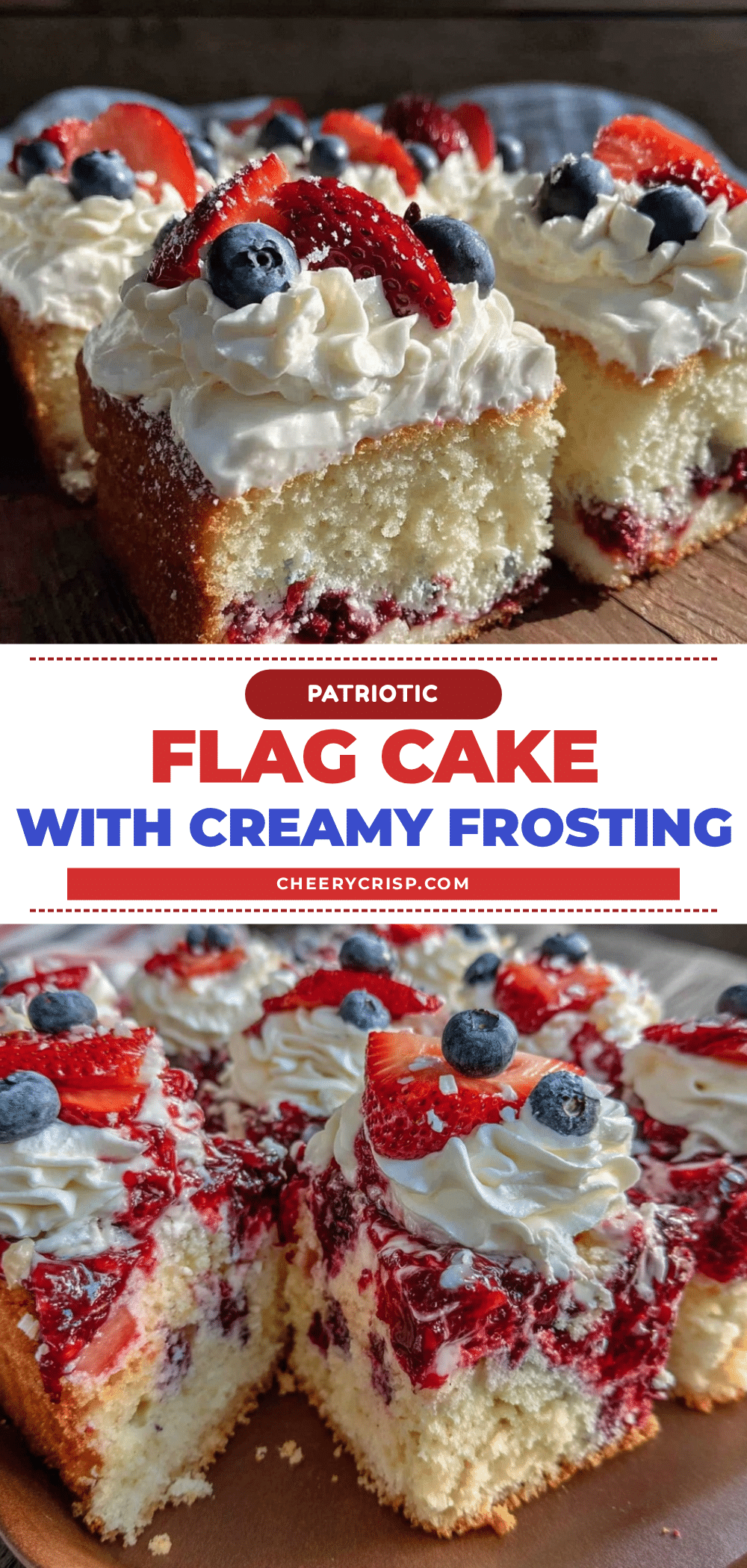 flag cake with cream cheese frosting recipe