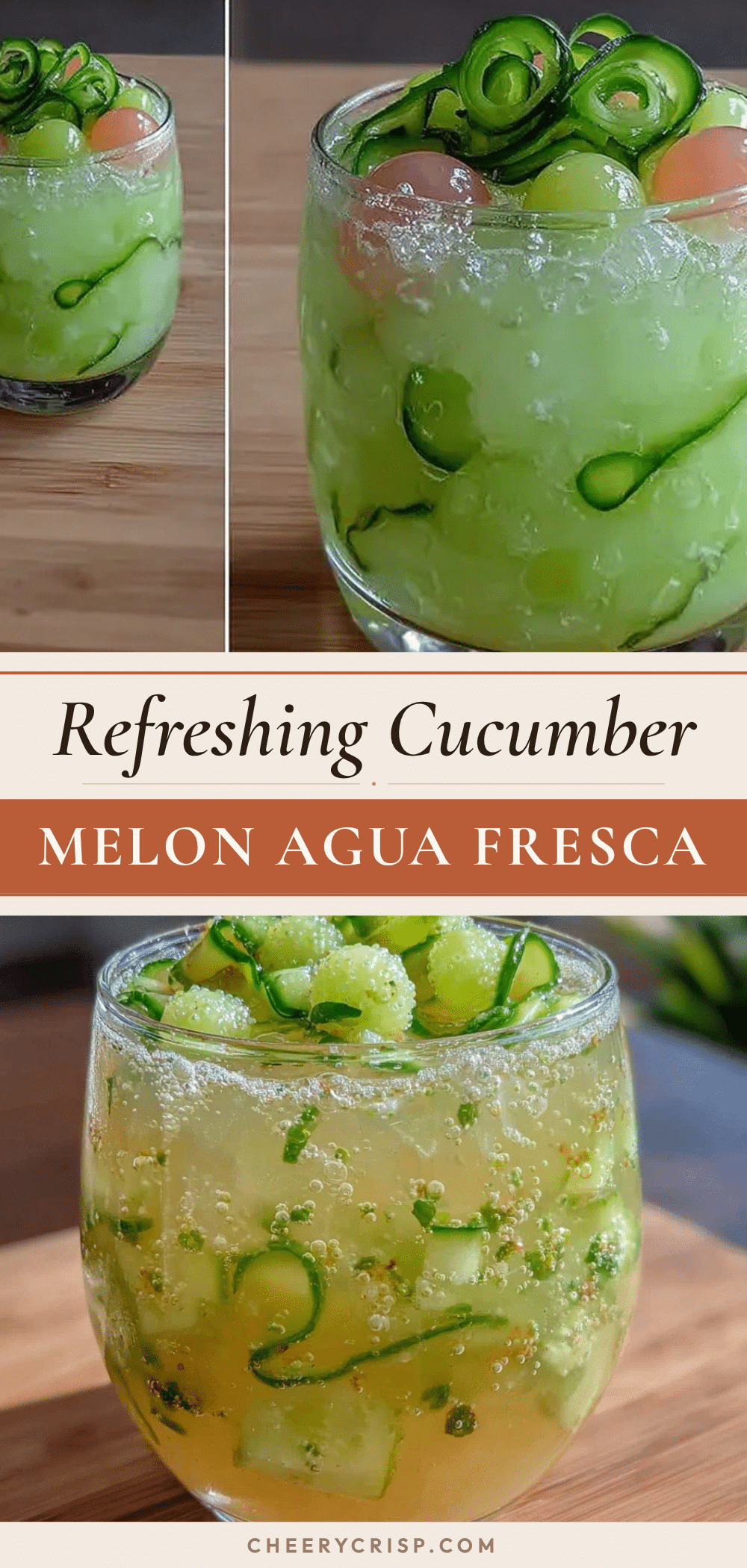 fresh cucumber melon agua fresca recipe