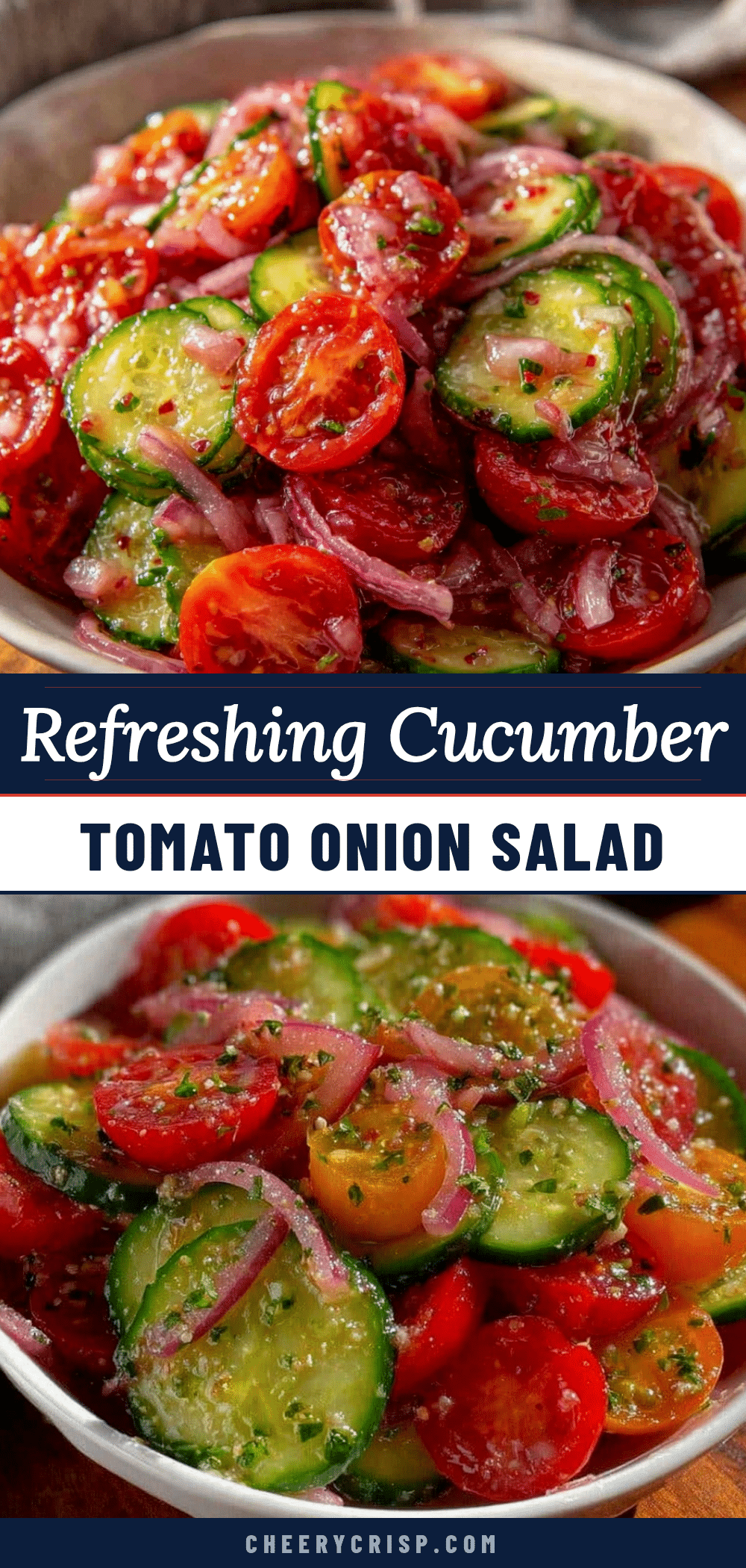 fresh cucumber tomato onion salad recipe