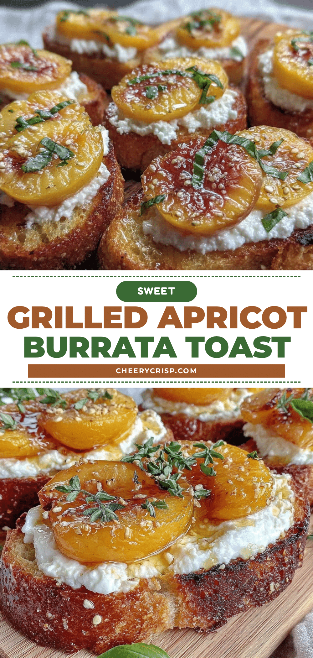 grilled apricot and burrata toast recipe