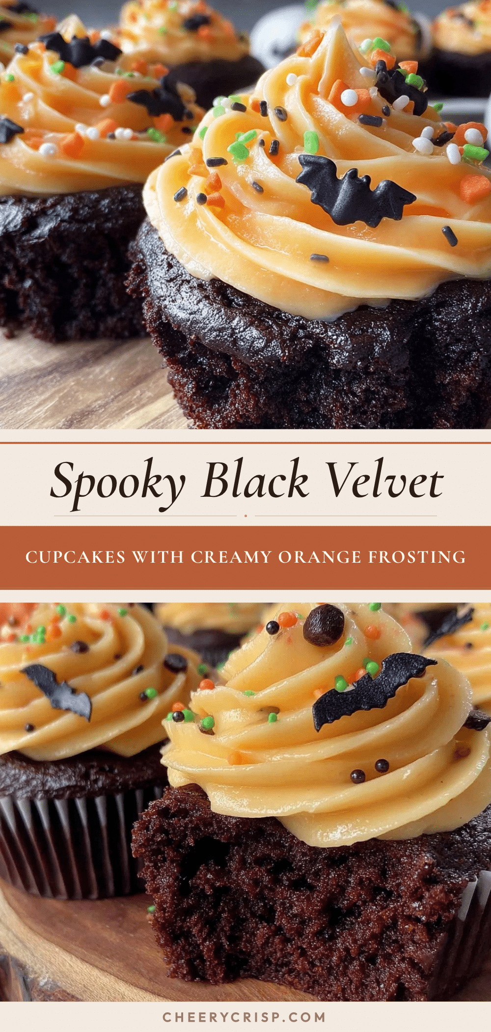Halloween black velvet cupcakes recipe