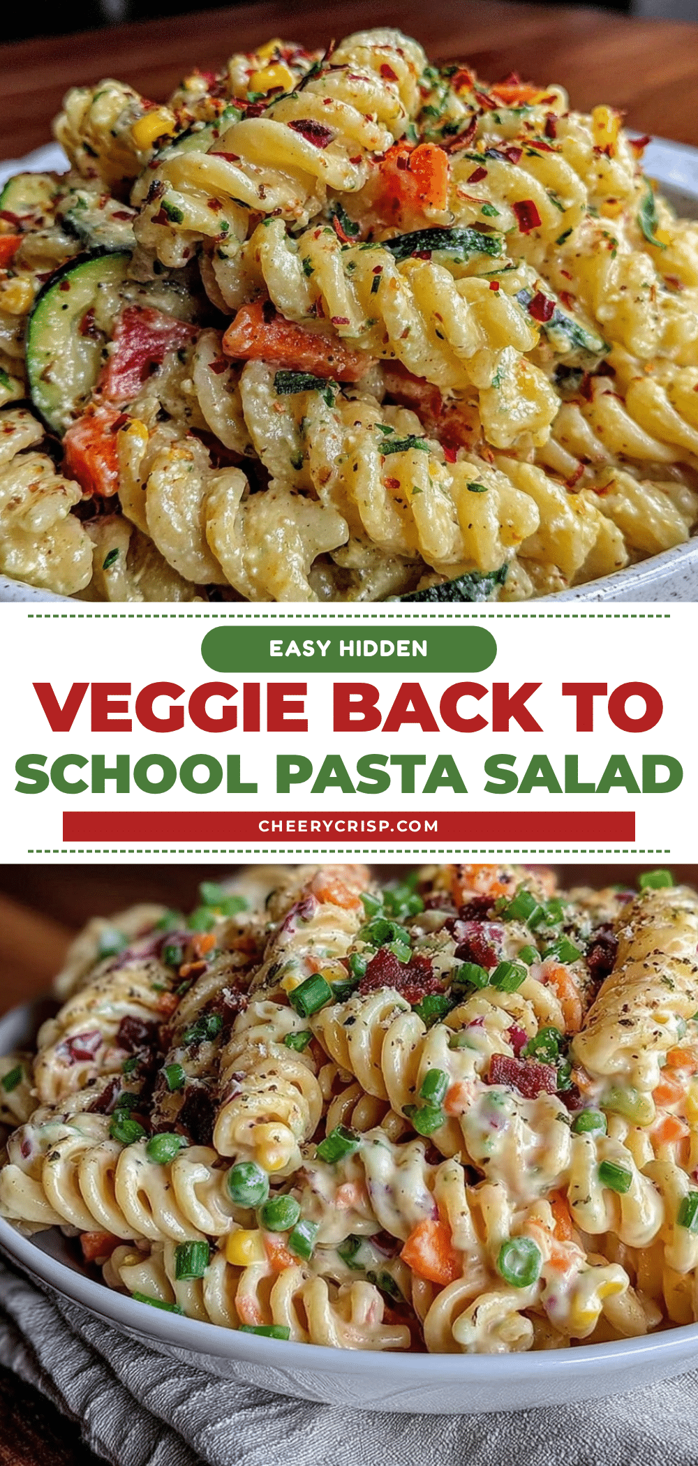 hidden veggie pasta salad recipe