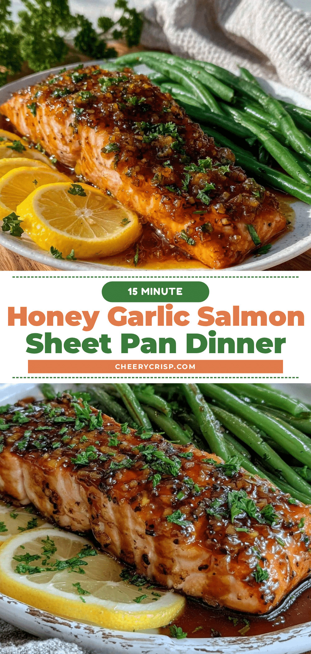honey garlic salmon sheet pan dinner recipe