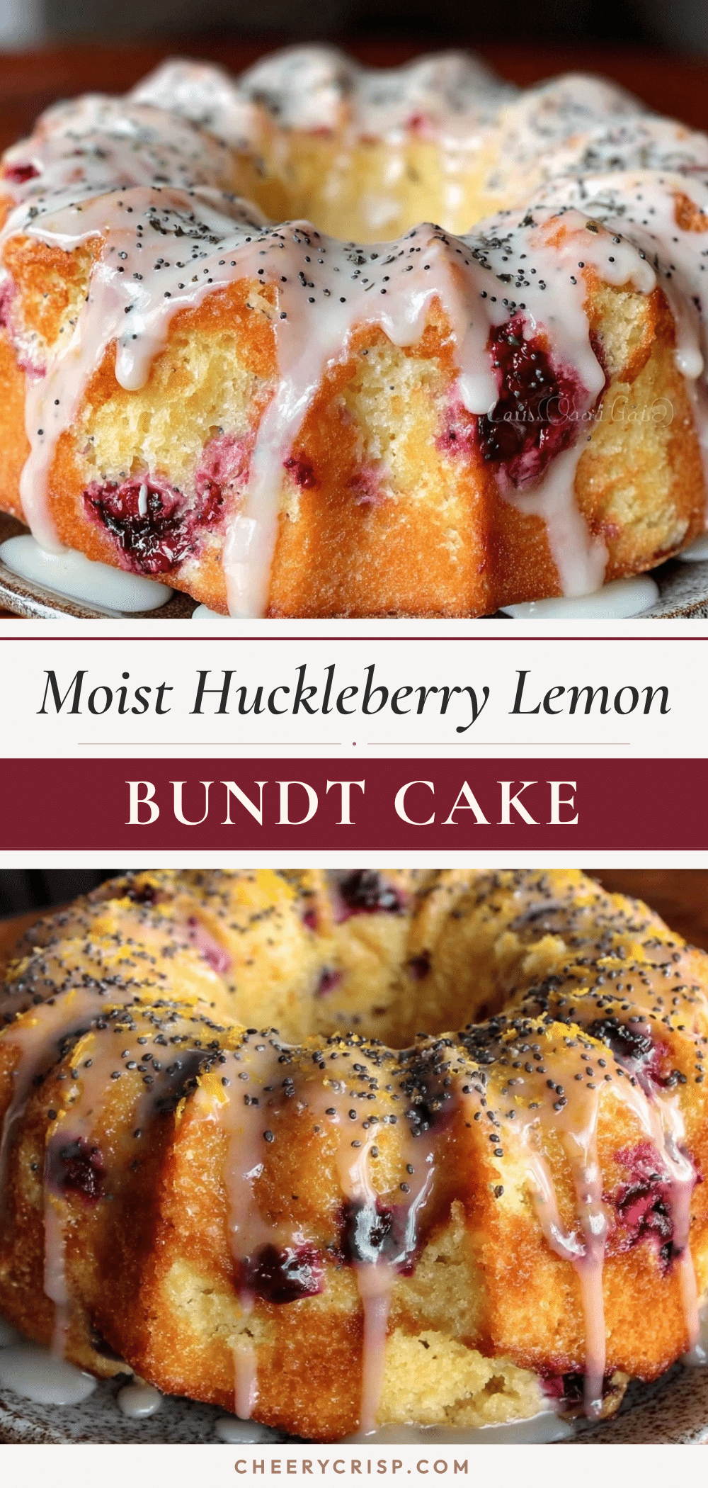 moist huckleberry lemon bundt cake recipe