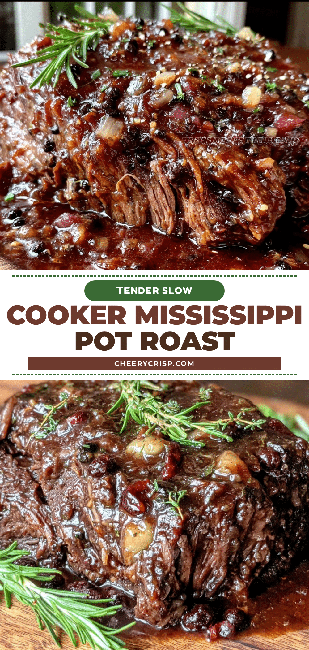slow cooker Mississippi pot roast recipe