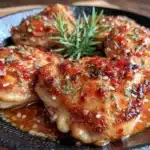 15-minute garlic butter chicken thighs - featured image