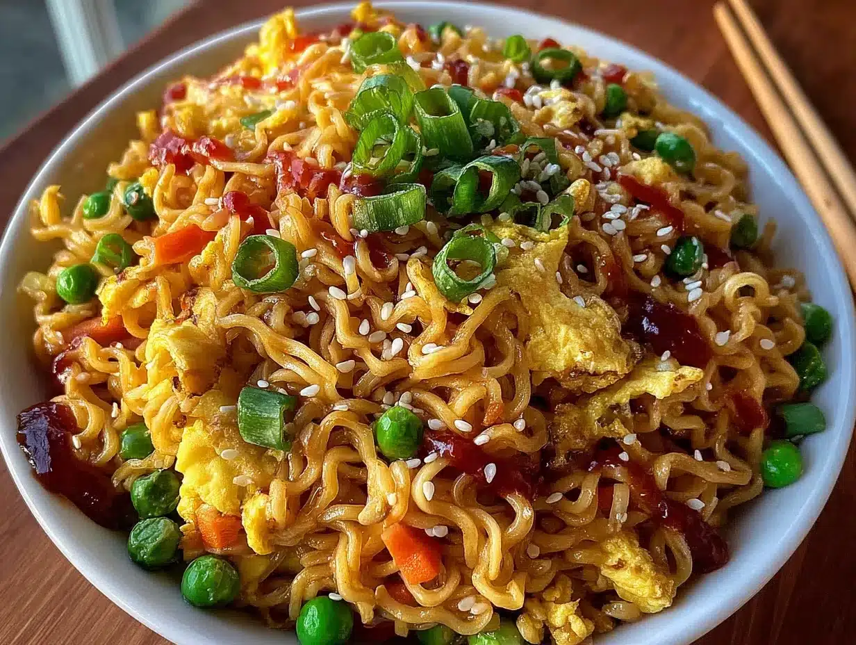 5-ingredient ramen stir fry preparation steps