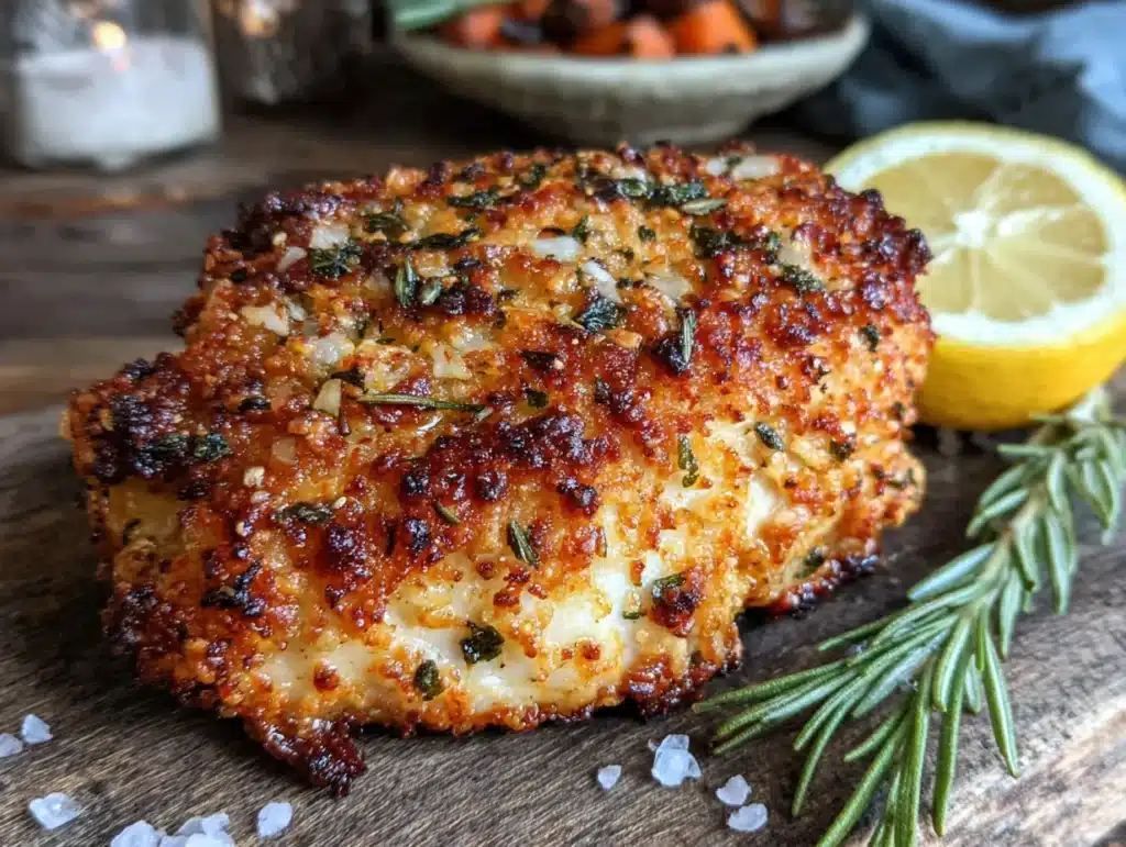 air fryer chicken breast with lemon herb marinade - featured image