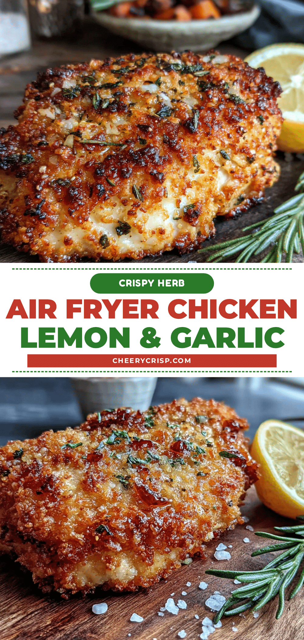 air fryer chicken breast with lemon herb marinade recipe