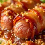 bacon-wrapped smokies - featured image