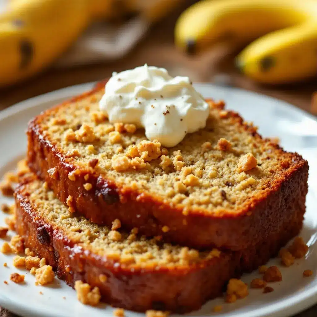 banana bread with sour cream preparation steps