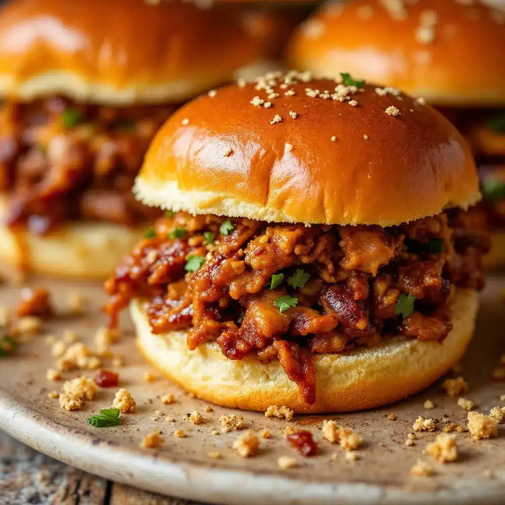 BBQ pulled pork sliders preparation steps