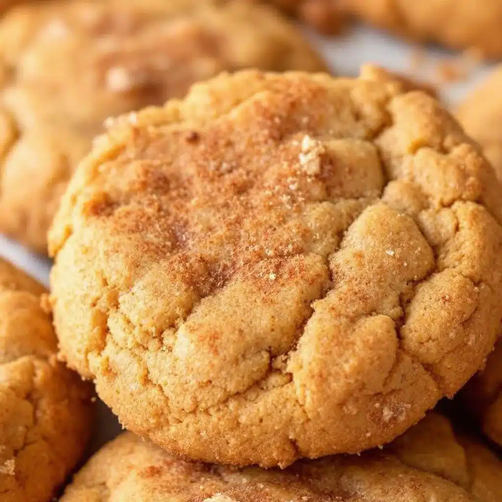 brown butter pumpkin snickerdoodle cookies - featured image