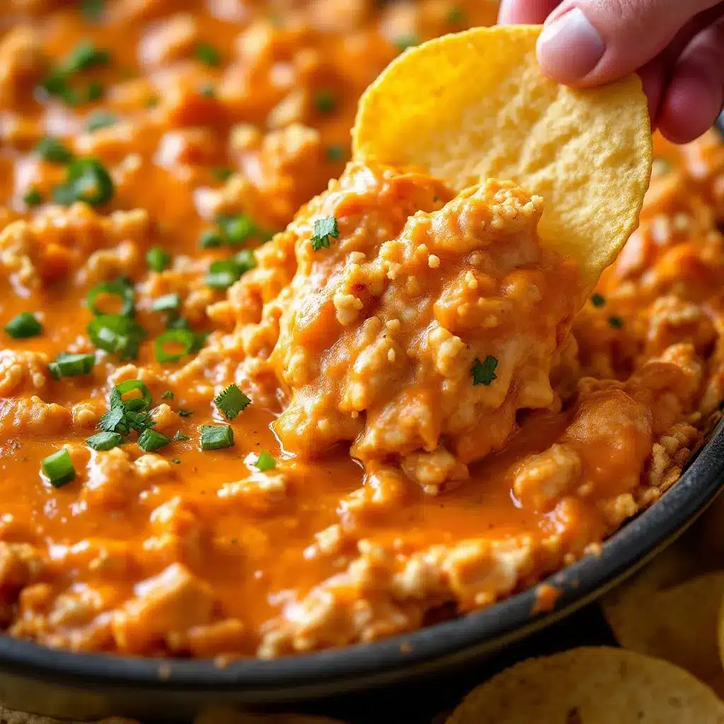 buffalo chicken tailgate dip preparation steps