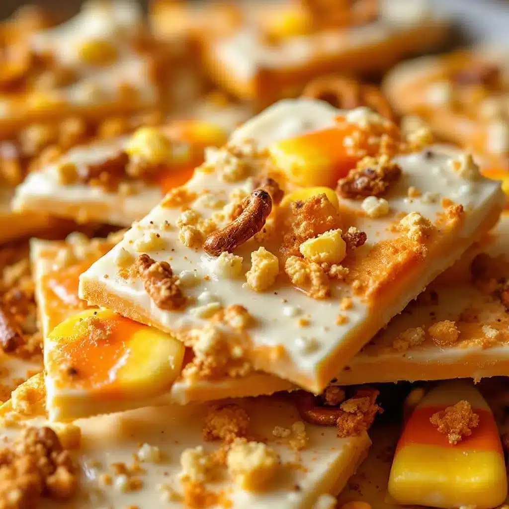 candy corn bark - featured image