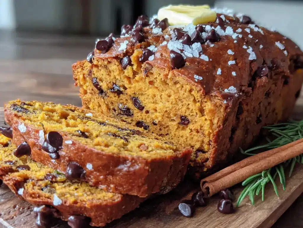 chocolate chip pumpkin bread - featured image