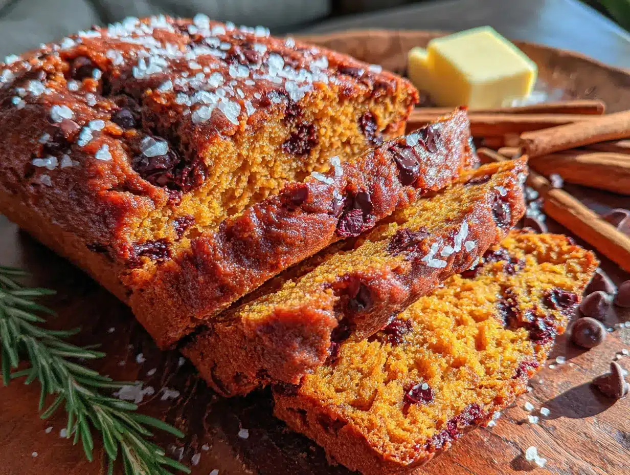 chocolate chip pumpkin bread preparation steps
