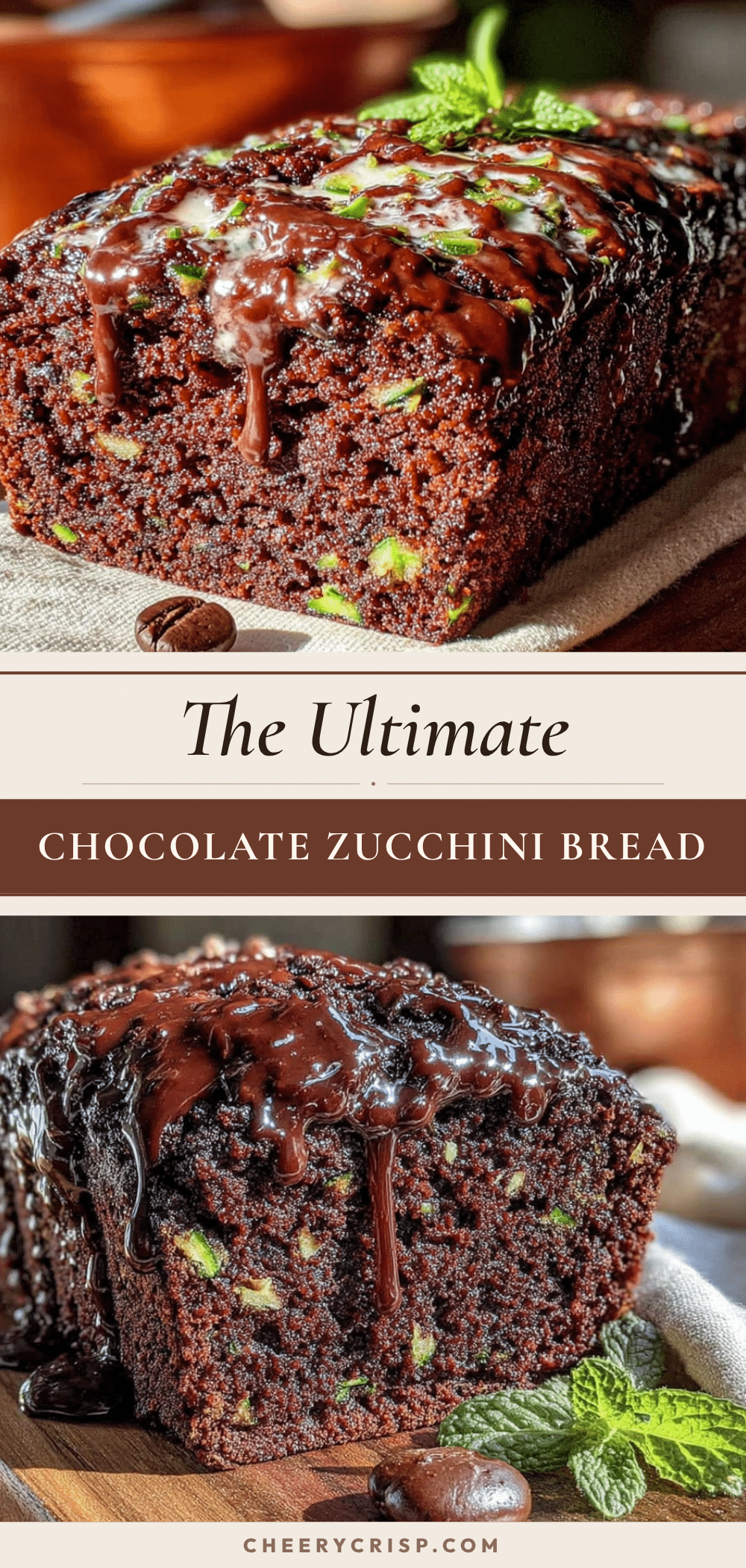 chocolate zucchini bread with espresso glaze recipe