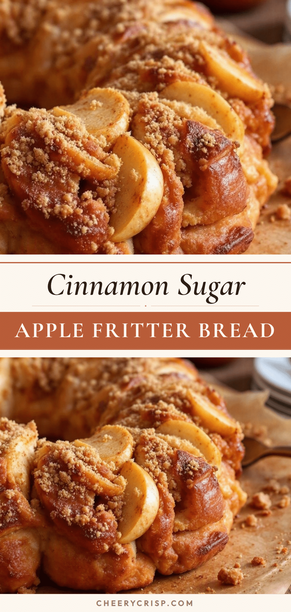 cinnamon sugar apple fritter bread recipe