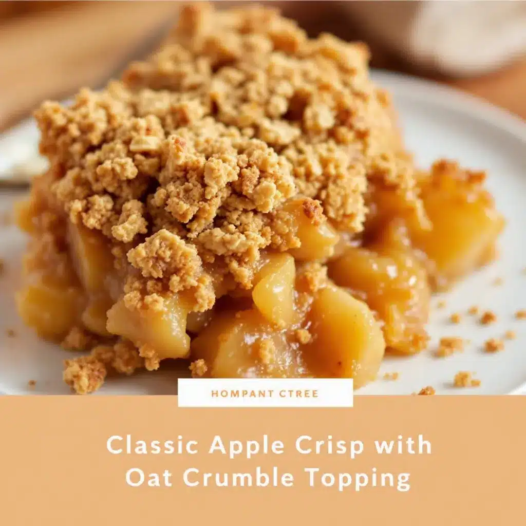 classic apple crisp with oat crumble topping preparation steps